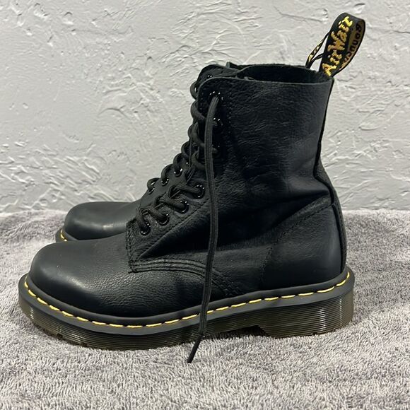 🔥 “DOC” Dr. Martens 1460 VIRGINIA PASCAL LEATHER BOOTS - Women Sz 6L - PERFECT - Picture 5 of 11